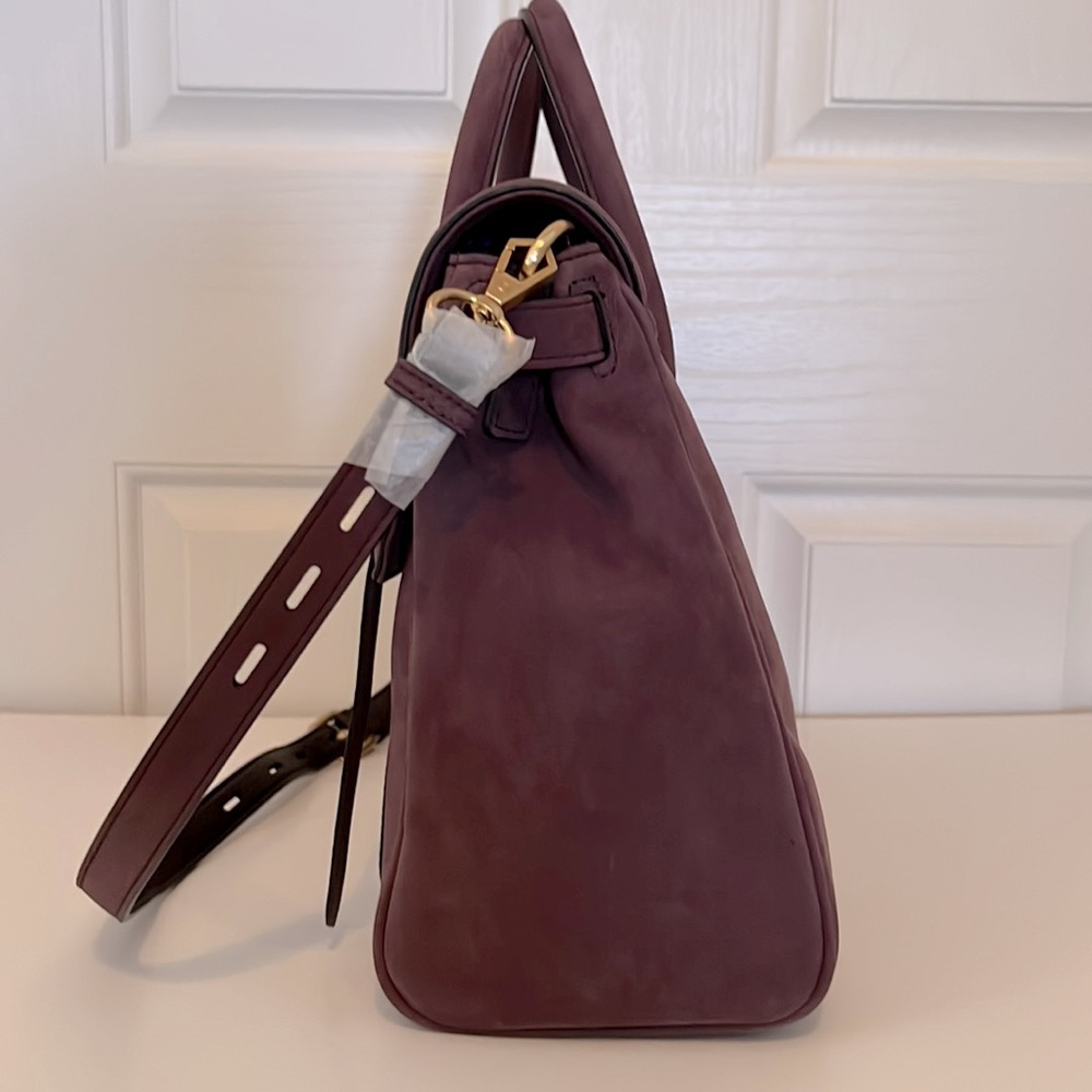 Rebecca Minkoff Jules Satchel in Aubergine Suede - Picture 4 of 13